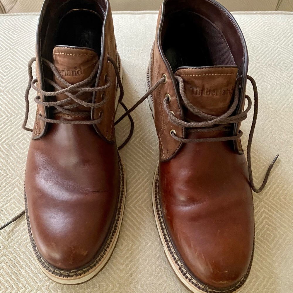 Mens leather and suede Timberland shoes